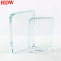 Factory Wholesale Blank Rectangle Crystal Trophy Custom Laser Engraved logo Crystal Glass Awards for Souvenir Gift