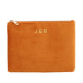 Candy Selective Colorful Velvet Felt Cosmetic Brushes Pouch Promotional Gift Cheap Golden Zipper Pouch Private Label Custom