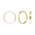 Fashion 14K Gold Filled Flat Knuckle Rings Jewelry Women Gift Party DIY Findings