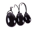 Huiying Natural Yoni Eggs for Kegel Exercise Natural Black Obsidian Yoni Egg Set Crystal Crafts