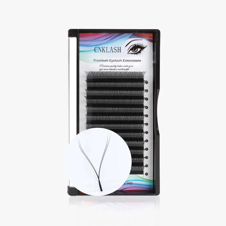 CNK 3D Mink Lashes Extensions Super Black 0.05 0.07 YY Eyelashes Crisscross Y Shape Lashes