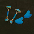 HZ 3 Piece Set Natural Opaliteface Roller Opalitejade Roller Gua Sha Set