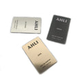 2025 Custom Perfume Bottle Sticker Design Aluminium Embossed Decals Metal Label for Perfume