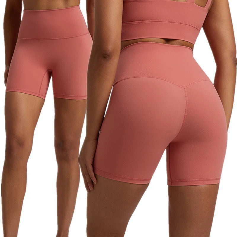 Fitness Room Yoga Pants Girls Shorts Quick-Drying Breathable Tight Sweatpants High-Waisted Stretch Hip Lift Pants Women's Shorts