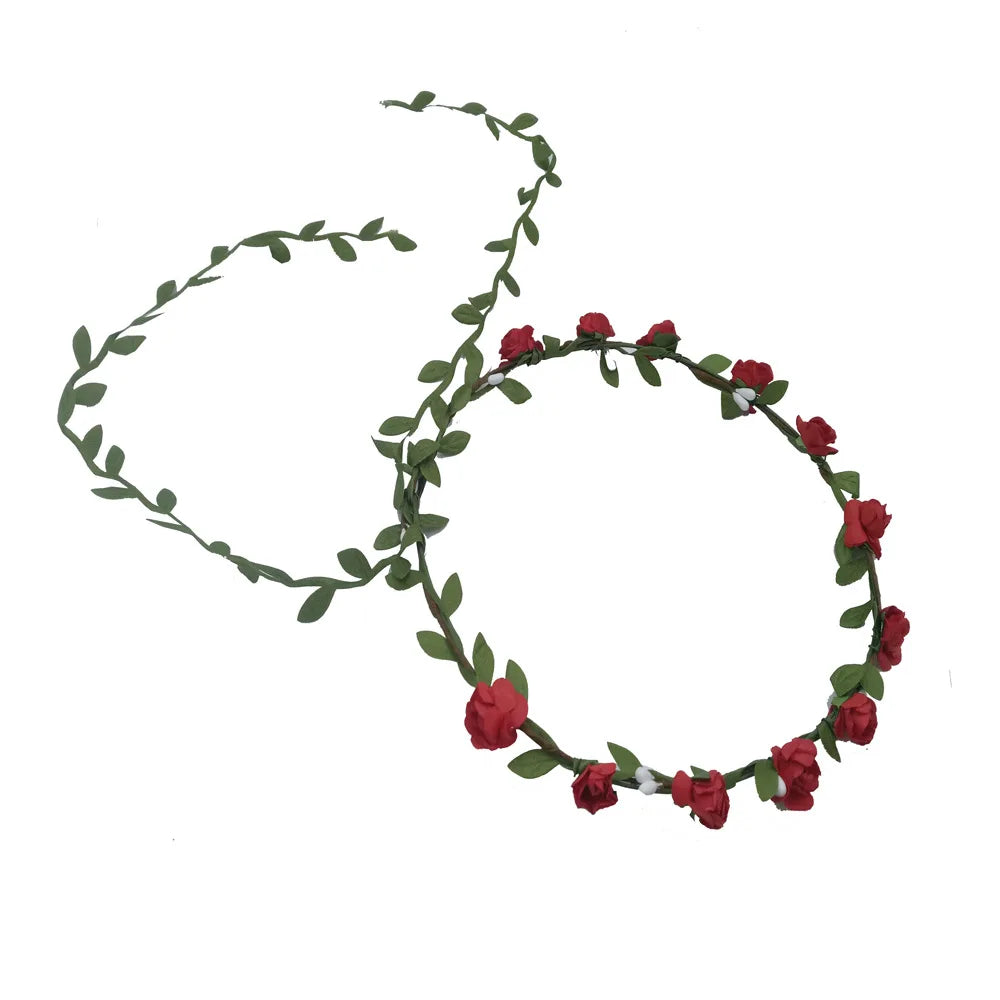 Bridal Garland Hair Head with Beach Headband Headband Floral Trendy Headband Hair Accessories Colourful Women