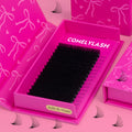 Wholesale 0.03 0.05 0.07 D Curl Volume Eyelash Extensions Matte Black Soft Cashmere Lash Supplies Individual Lash Trays