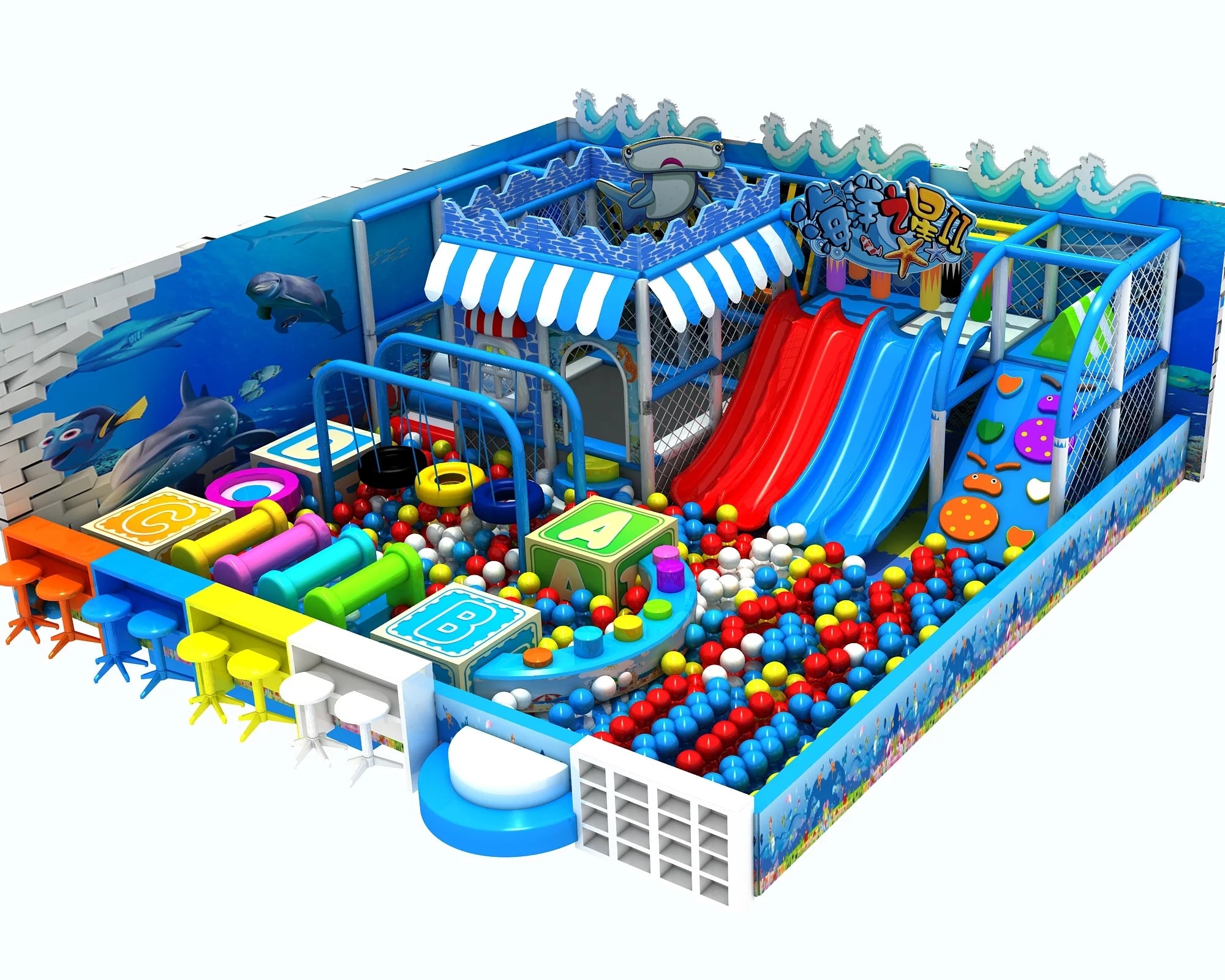 Commercial Children's Amusement Indoor Playground Kids Play Area Trampoline Parks Soft Play Equipment Indoor Playground Mazes