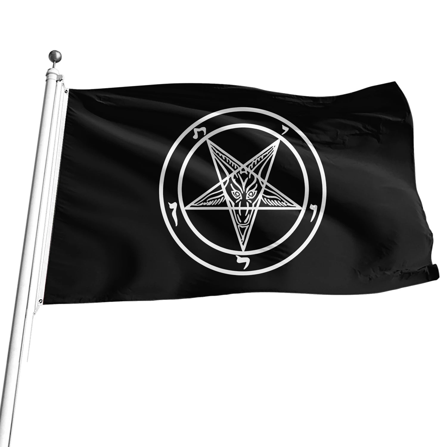 Hot Sale Custom Satan Flag for Outdoor Decorative 3x5ft 100% Polyester Promotional Product Digital Printing Plastic Banners