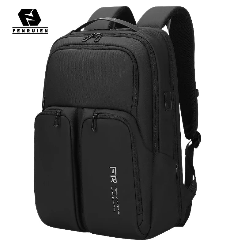 FENRUIEN Backpack 2025 School Bags for College Students Multi Compartment Waterproof Travel Rucksack with Outer Pocket