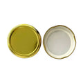 Customized Logo 53mm 58mm 68mm Pilfer-Proof Screw Cap Safety Button Metal Bottle Lid Cover Factory Direct Lids Closures for Jars