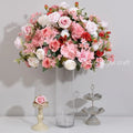 Table Centerpieces Wedding Flower Ball Arrangement Handmade Wedding Centerpiece Artificial Red White Rose Flower Balls