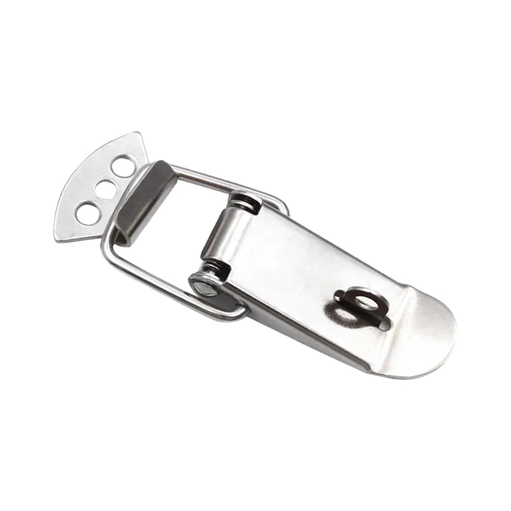 Low Price Nickel Plated Iron Flexible Toggle Draw Latch Damping Hasp Lock 80KG Capacity for Toolboxes Cases Carton Box Packaging