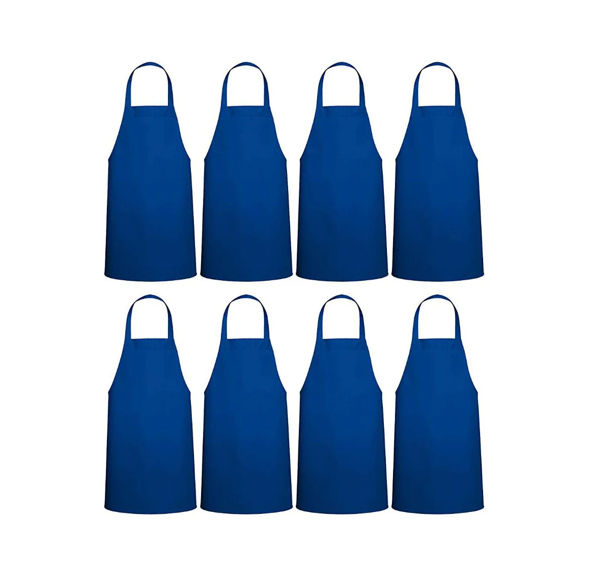 Custom Logo Polyester Apron Blue Washable Hospitality Salon Drawing Hairdressers Apron Waterproof Kitchen Chef Cooking Apron