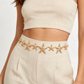 Women's Silver Gold Plated Starfish Belt Waist Chain Fashion Accessory Dress Accessories Belly Chain