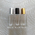 Mini 5ml Rectangle Thick Roller Glass Bottle  Roll on Essential Oil Bottles