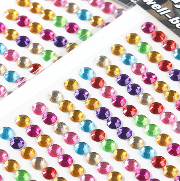 DIY 6mm Crystal Diamond Sticker of Quilling Paper Craft 168pcs