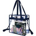 Custom clear Transparent PVC Crossbody Shoulder Bag See Through Stadium  Security Waterproof Bag with Zipper Closure
