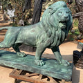 Outdoor Home Garden Decoration Metal Craft Modern Life Size Animal Cast Bronze Lion Sculpture