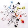 2021 Wholesale Trend Cute Animals Sock Transparent Crew Socks for Women Teenage Spring Summer