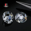 Baifu Gems Flat Back Rose Cut Face Flat Back Moissanite Diamond for Jewelry Making