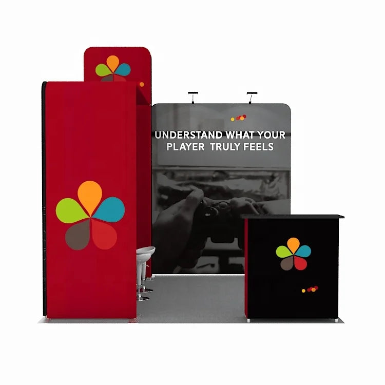 Wholesale Custom Modular Aluminum Tube 10x10 New Design Portable Exhibition Booth with Tension Fabric for Trade Shows