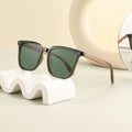Trendy Custom Logo PC Frame Wooden Temple Sunglasses Polarized Lens Sunglasses New Arrivals Wooden Temples 2024