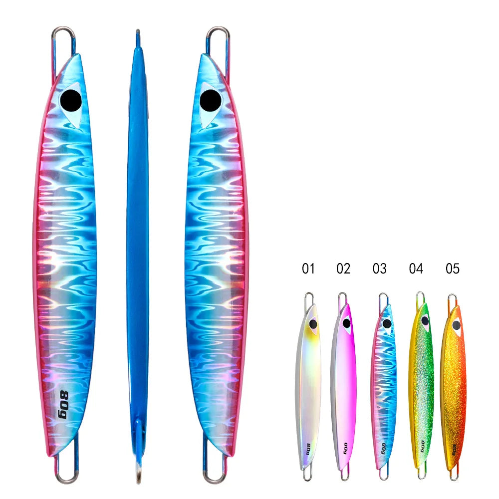 Jiggingpro Saltwater Fishing Lure  40g 60g 80g Metal Jig Shore Offshore Light Jigging Slow Falling Jigs Tungsten Fishing Bait Lu