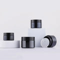 Shinning Cosmetic Cream Jar Container 20g 30g 50g Face Care Empty Glass Packaging Jars Black Cosmetic Bottle