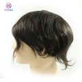Furina Fren Lace Men Toupee 6*9.5 INCH 100% Virgin Human Hair with Grey Color Good Price for Men