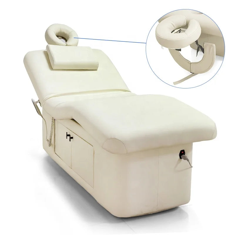 Anteeth Modern Synthetic Leather Remote Control Spa Massage Table Electric Beauty Bed with Heat for Hotel Use