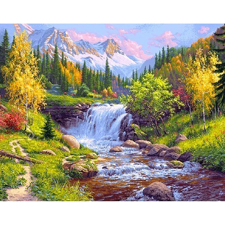 Wholesale 5D Diamond Painting Custom Home Decor Landscape Printed Gift Classic Style DIY Home Decor