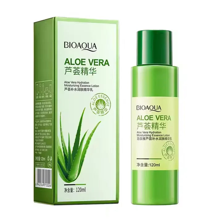 Aloe Vera Moisturizing Essence Milk Moisturizing Milk Shrinks Pores Controls Oil and Gently Moisturizes the Skin