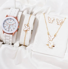 Beimai OEM Watch Simple Classic Silicone Strap Quartz Watch Set