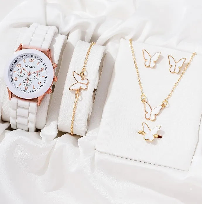 Beimai OEM Watch Simple Classic Silicone Strap Quartz Watch Set