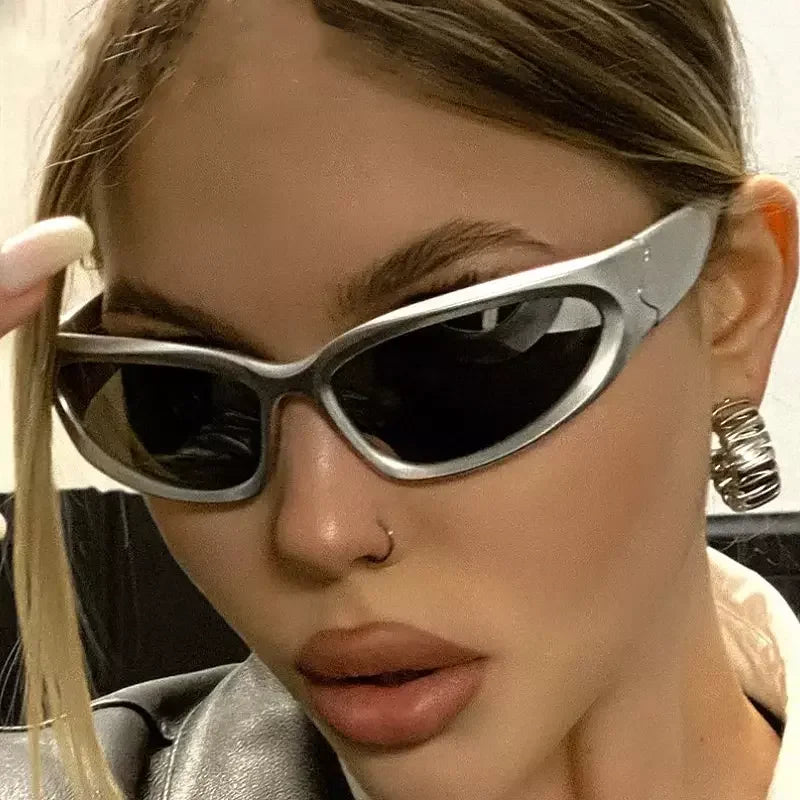 2025 Steampunk Sunglasses Custom Logo Mirror Sports Y2K Sun Glasses Men UV400 Shades Colorful Fashion Eyewear Gafas De Sol
