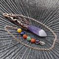 DIY Online shop point wand pendulum gemstone necklace energy pendulum for healing or fengshui decoration gift gift