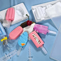 3 Even DIY Creative  Ice Cream Silicone Mold Water Drop groove Twill Classic Ice Cream Popsicle Mold