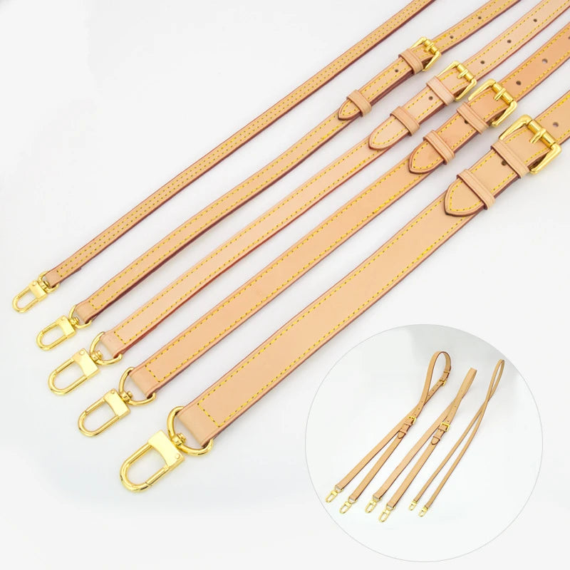 MeeTee H-S005 2parts Hand Strap Accessories Cowhide Genuine Leather Belt Removable Shoulder Strap
