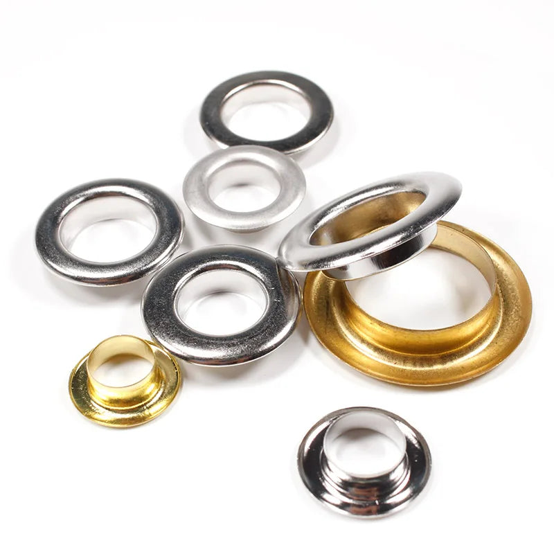 Handbag Clothes Grommet Curtain Brass Ring Metal Eyelet Wholesale 25mm 30mm 40mm Round Metal Eyelet for Shoes Metal Button