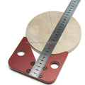 45 Degree Angle Round Center Line Scribe Wood Rule Carpenter Round Heart Ruler Layout Gauge Woodworking DIY Tool