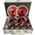 Professional  European Quality Vacuum Brazed Diamond Crowns Hole Saw Core Drill Bits Set for Glass Ceramic Tiles Marble