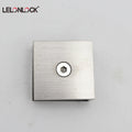 Single Hole Glass Hardware Suitable for 6-12MM Tempered Glass Door Clamp Stainless Steel 304 Square Type Glass Clip