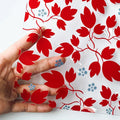 Custom Colored Flower Design  clear  TPU Transparent Plastic Soft PVC Film for Bags  Hair Bows Jewelry Making