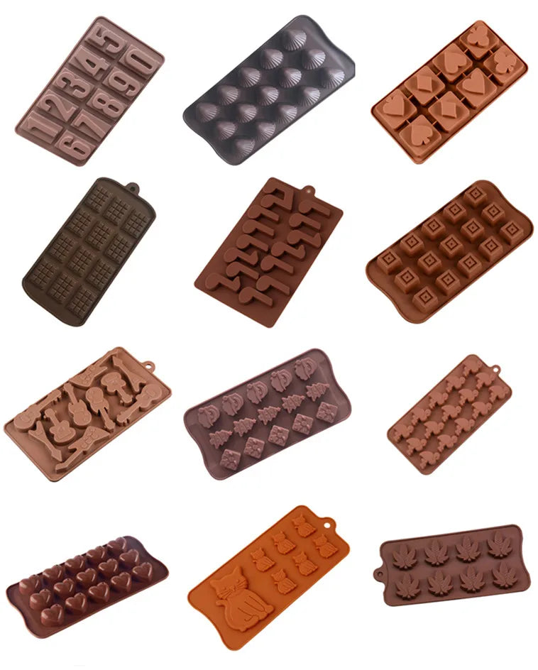 New Silicone Chocolate Mold Fancy Silicone Cake Mold Jelly and Candy Mold DIY Baking Tools MegaBDM