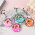 Rainbow Donut Pendant Simulation Food Cake Key Chain Donut Key Chain Hot Sale Small Gift