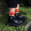 XIXITIAO Fashion Women's EVA Rain Boots Waterproof Slip-On Garden Shoes Cute Round Toe Thick Sole Rainboots for All Seasons