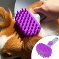 Dog Brush Massage Shampoo Washing Shower Brush Pet Cleaning Bath Brush for Dogs With Soap Dispenser Pet Grooming Products