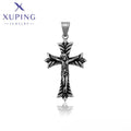 34320 XUPING JEWELRY Black Gun Color Stainless Steel Fine Pendant Korean Women's Fine Christmas Cross Pendants