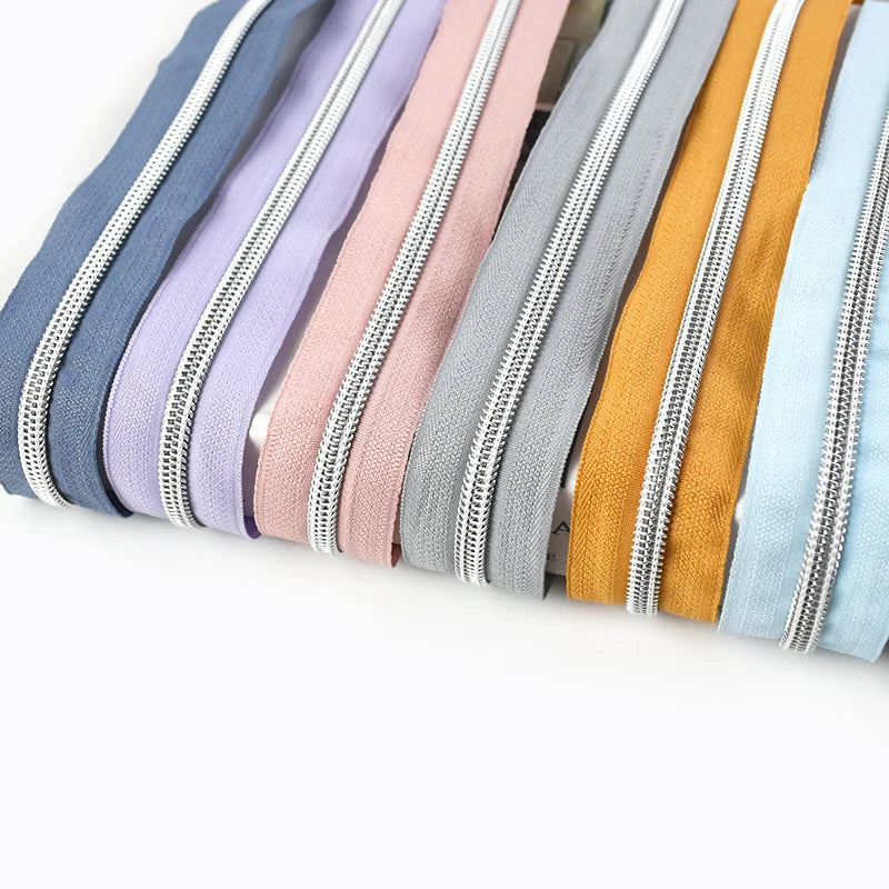 Deepeel ZA419 5# DIY Textile Sewing Accessories Luggage Clothing Coil Zipper Tape Colorful Nylon Zipper Roll