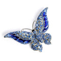 2022 Retro New Crystal Big Butterfly Brooch Fashion Accessory for Women Children's Wedding Bulk Animal Insect Ladies Brooch Pin